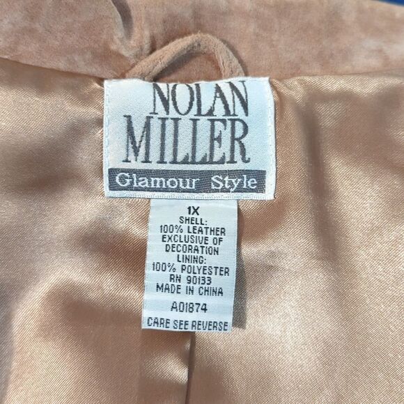 1x nolan Miller 100% leather jacket with bead embellishment - Picture 6 of 6